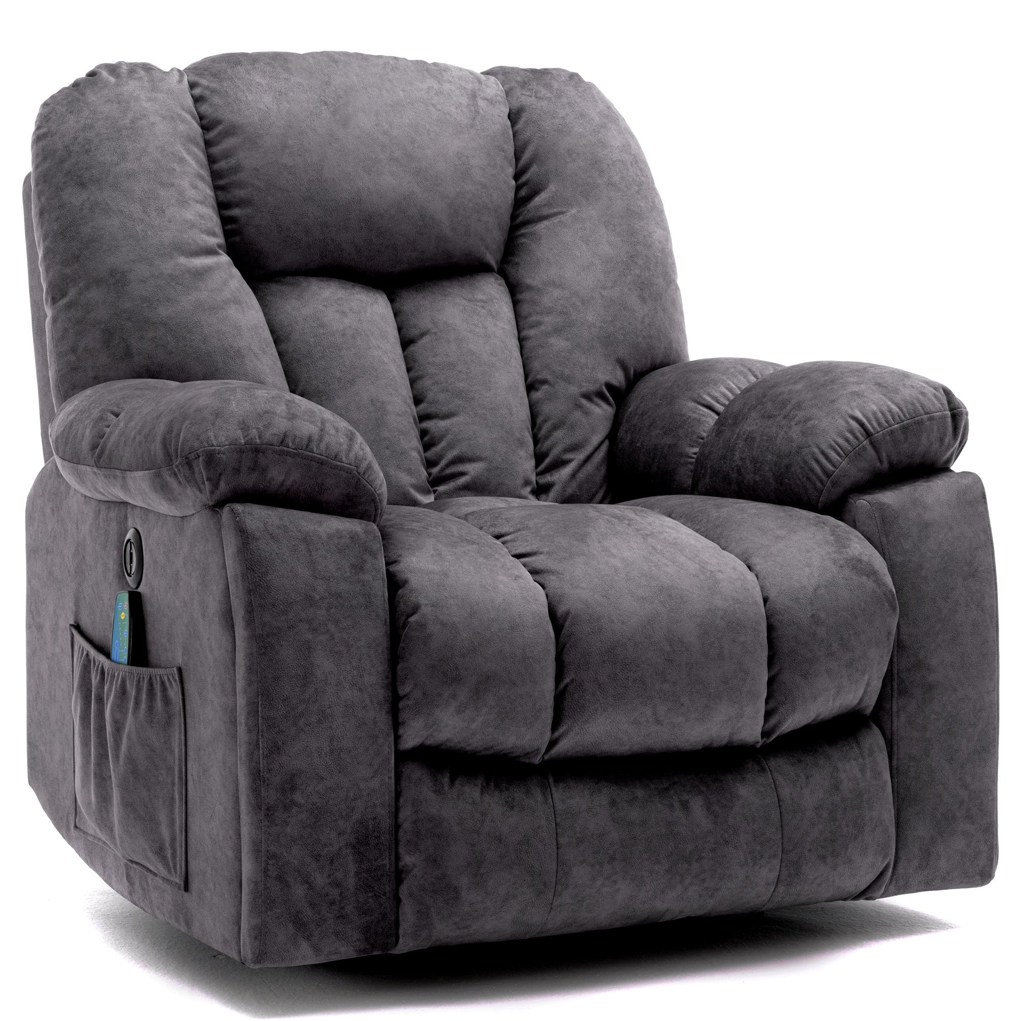 Pictures Change Power Massage Lift Recliner Chair With Heat  Vibration For Elderly, Heavy Duty And Safety Motion Reclining Mechanism - Antiskid Fabric Sofa Contempoary Overstuffed Design