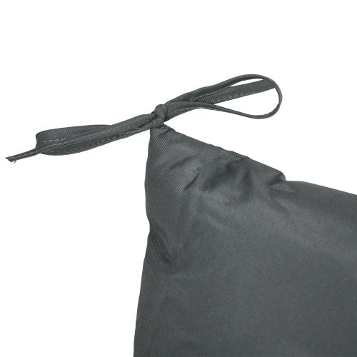 Outsunny Garden Bench Cushion, 2 Seater Swing Chair Cushion, Seat Pad With Ties For Indoor And Outdoor Use, 110 X 120 Cm, Dark Grey