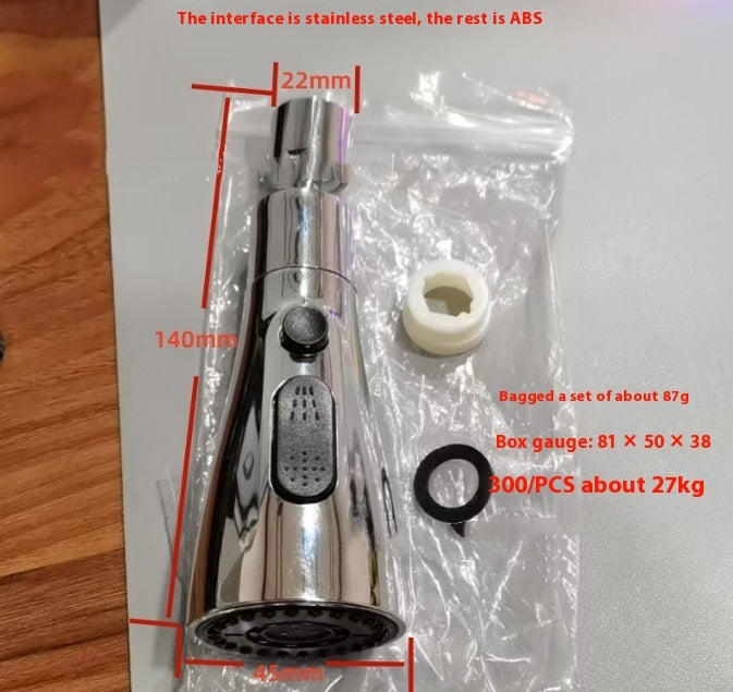 Kitchen Faucet Universal Sprinkler Water Outlet Pull Nozzle